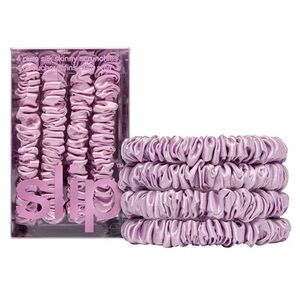 Slip 4-Pc. Pure Silk Back-to-Basics Skinny Scrunchies Set